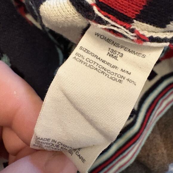 Woolrich Women's Southwestern Print Cardigan Sweater Coat Aztec Sz M Western - Picture 7 of 8